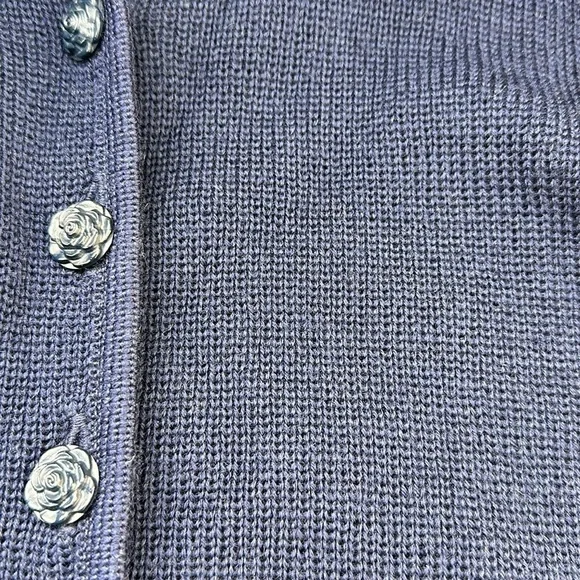 Vintage Vitabella Norway Embroidered Wool  Cropped Cardigan - Picture 9 of 9